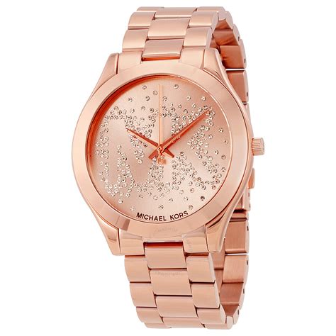 michael kors slim runway rose|Michael Kors slim runway smartwatch.